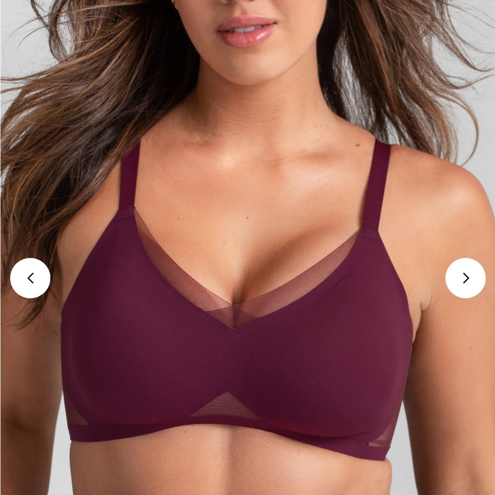 Honeylove Crossover Bra‎ Maroon Size XL